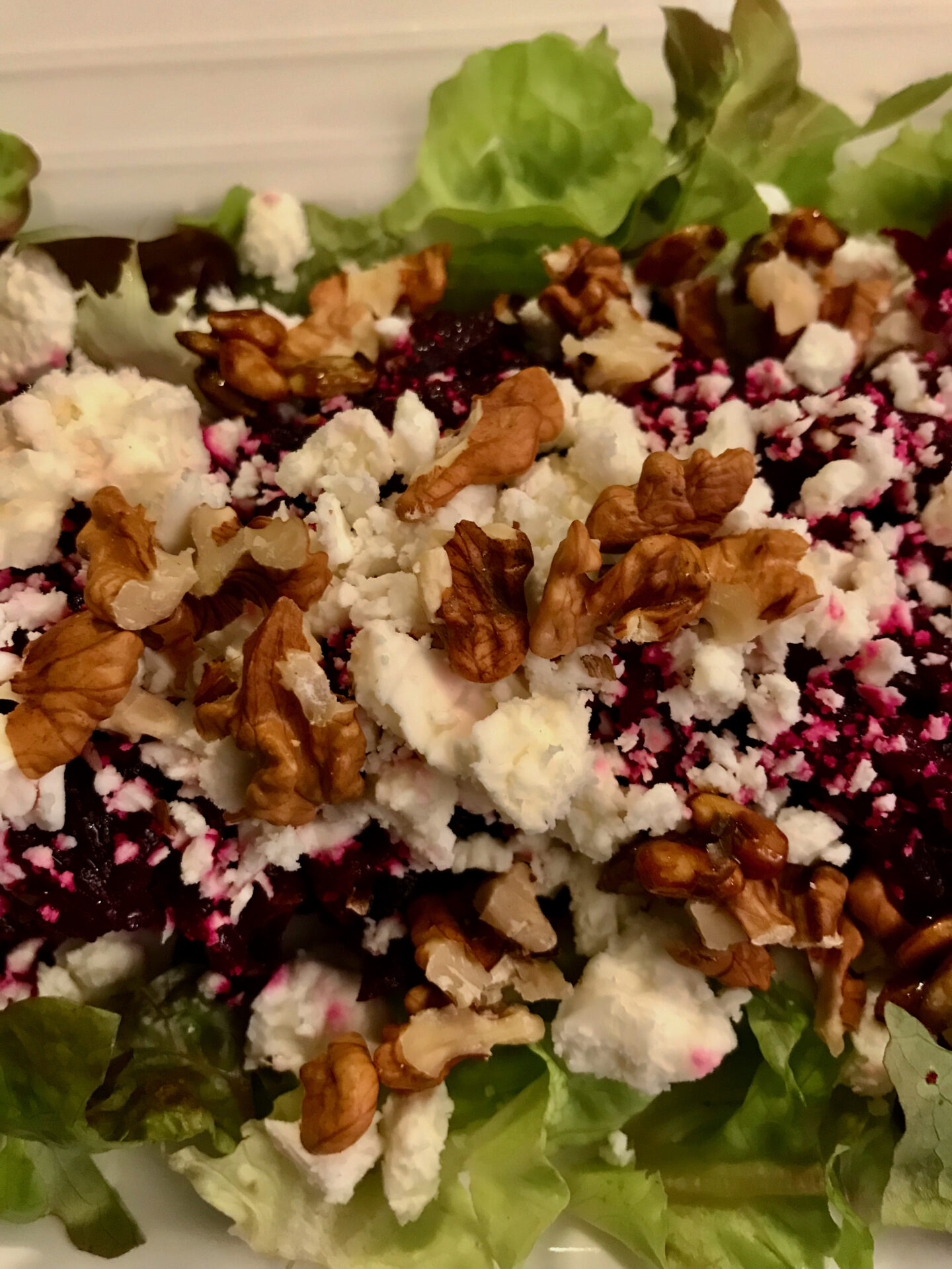 Reed beet and feta cheese salad